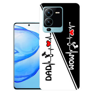 Vivo V25 Pro back cover | Vivo V2158 back cover | Vivo V25 Pro / Vivo V2158 | Mom Dad | Design_109