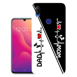 Vivo V11 back cover | Vivo 1806 back cover | Vivo V11 / Vivo 1806 | Mom Dad | Design_109