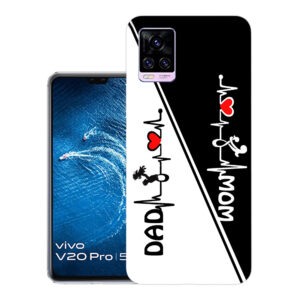 Vivo V20 Pro back cover | Vivo 2018 back cover | Vivo V20 Pro / Vivo 2018 | Mom Dad | Design_109