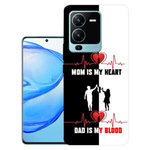 Vivo V25 back cover | Vivo V2202 back cover | Vivo V25 / Vivo V2202 | Mom is my heart | Design_110