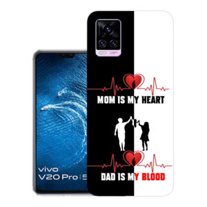 Vivo V20 Pro back cover | Vivo 2018 back cover | Vivo V20 Pro / Vivo 2018 | Mom is my heart | Design_110