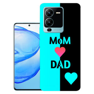 Vivo V25 back cover | Vivo V2202 back cover | Vivo V25 / Vivo V2202 | Dad Mom | Design_112