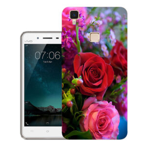 Vivo V3 back cover | Vivo V3 back cover | Vivo V3 / Vivo V3 | Rose flower | Design_136