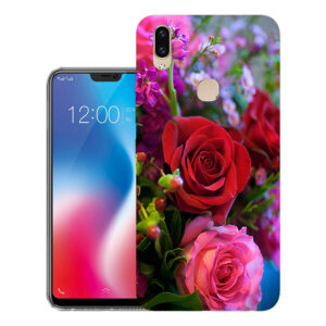 Vivo V9 back cover | Vivo 1723 back cover | Vivo V9 / Vivo 1723 | Rose flower | Design_136