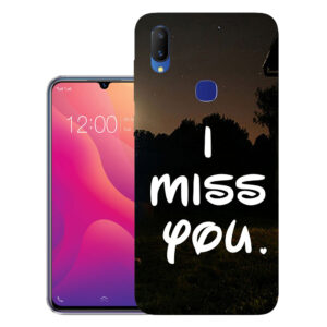Vivo V11 back cover | Vivo 1806 back cover | Vivo V11 / Vivo 1806 | I miss you | Design_142