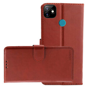 Itel Vision 1 Flip Cover :: Itel Vision 1 Cover  ::  Itel L6005 Cover  :: Brown
