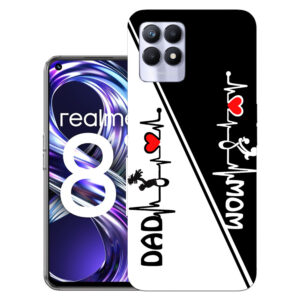 Realme 8i back cover | Realme RMX3151 back cover | Realme 8i / Realme RMX3151 | Mom Dad | Design_109