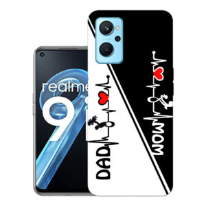 Realme 9i back cover | Realme RMX3612 back cover | Realme 9i / Realme RMX3612 | Mom Dad | Design_109