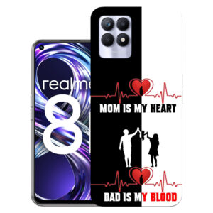 Realme 8i back cover | Realme RMX3151 back cover | Realme 8i / Realme RMX3151 | Mom is my heart | Design_110