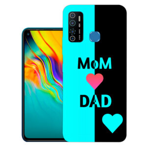 Infinix Hot 9 Pro back cover | Infinix X655F back cover | Infinix Hot 9 Pro / Infinix X655F | Dad Mom | Design_112