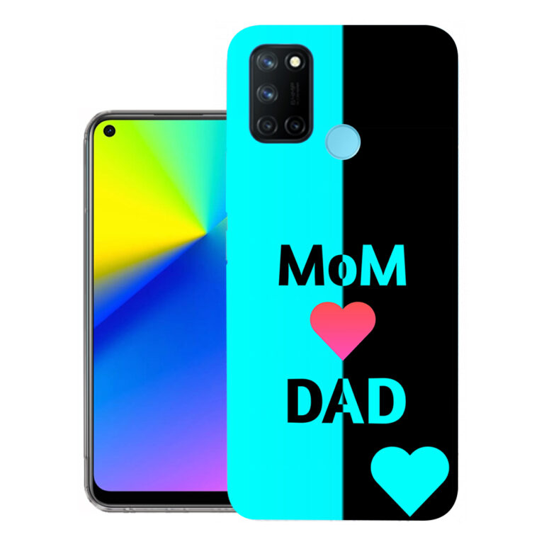 Realme 7i back cover | Realme RMX2103 back cover | Realme 7i / Realme RMX2103 | Dad Mom | Design_112