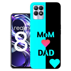 Realme 8i back cover | Realme RMX3151 back cover | Realme 8i / Realme RMX3151 | Dad Mom | Design_112