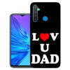 Realme 5i back cover | Realme RMX2030 back cover | Realme 5i / Realme RMX2030 | Love U Dad | Design_114