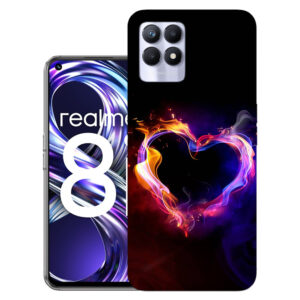 Realme 8i back cover | Realme RMX3151 back cover | Realme 8i / Realme RMX3151 | Heart | Design_116