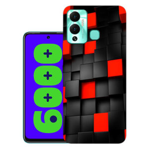 Infinix Hot 12 Play back cover | Infinix X6816C back cover | Infinix Hot 12 Play / Infinix X6816C | Red Black Box | Design_117