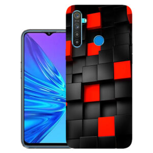 Realme 5s back cover | Realme RMX1925 back cover | Realme 5s / Realme RMX1925 | Red Black Box | Design_117