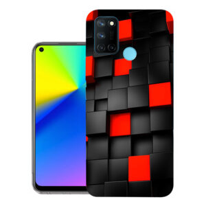 Realme 7i back cover | Realme RMX2103 back cover | Realme 7i / Realme RMX2103 | Red Black Box | Design_117
