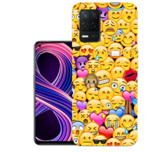 Realme 8 back cover | Realme RMX3085 back cover | Realme 8 / Realme RMX3085 | Smily | Design_121