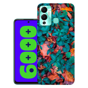 Infinix Hot 12 Play back cover | Infinix X6816C back cover | Infinix Hot 12 Play / Infinix X6816C | Green leaf | Design_134