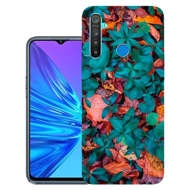 Realme 5s back cover | Realme RMX1925 back cover | Realme 5s / Realme RMX1925 | Green leaf | Design_134