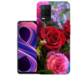 Realme 8 back cover | Realme RMX3085 back cover | Realme 8 / Realme RMX3085 | Rose flower | Design_136