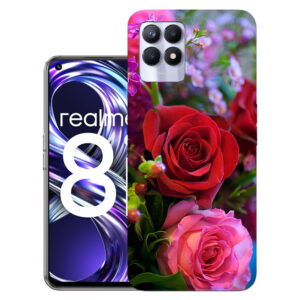 Realme 8i back cover | Realme RMX3151 back cover | Realme 8i / Realme RMX3151 | Rose flower | Design_136