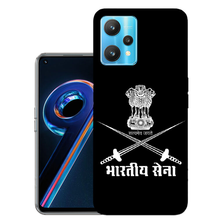 Realme 9 Pro back cover | Realme RMX3471 back cover | Realme 9 Pro / Realme RMX3471 | Bhartiya sena | Design_145