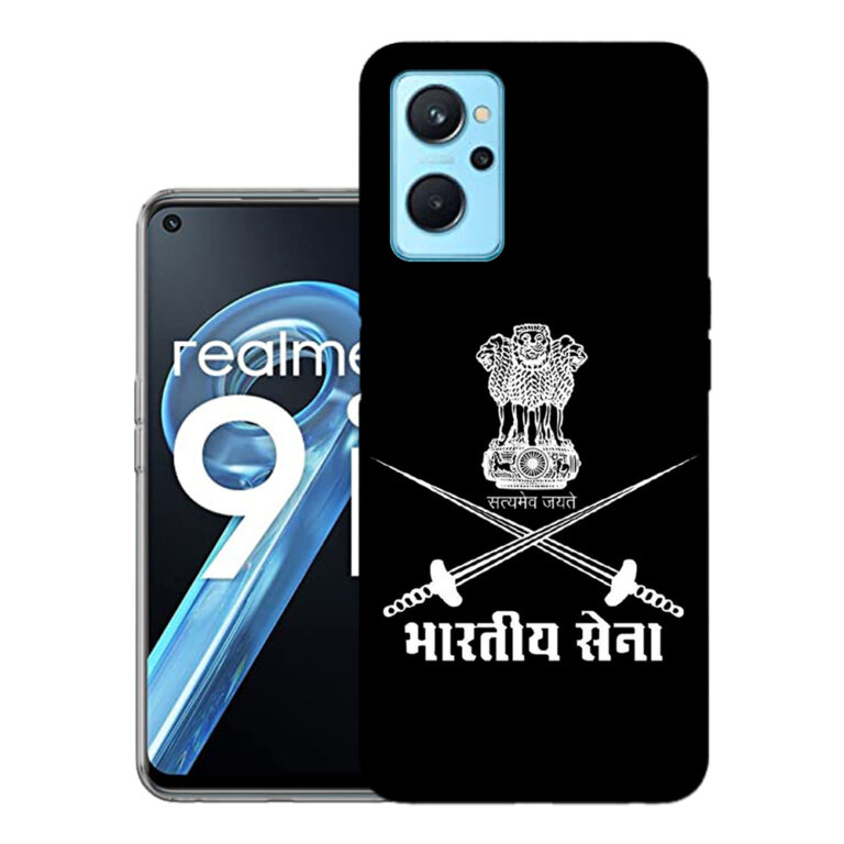 Realme 9i back cover | Realme RMX3612 back cover | Realme 9i / Realme RMX3612 | Bhartiya sena | Design_145