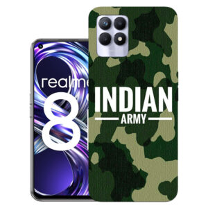 Realme 8i back cover | Realme RMX3151 back cover | Realme 8i / Realme RMX3151 | Indian Army | Design_146