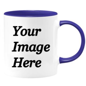 Custom inner Blue  Photo Printed Mug