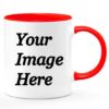 Custom inner Sky Blue Photo Printed Mug