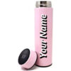 Personalized/Name & Logo Engraving Smart LED Active Temperature Display Bottle|| Pink Temperature water bottle with name, for Home, Office, Capacity: 500 ml