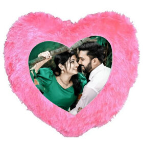 Pillow Heart Shape Personalised Photo Cushion