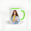 Custom inner Green  Photo Printed Mug
