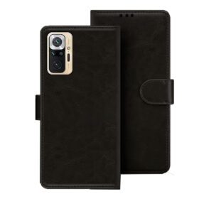 Redmi Note 10 Pro max flip cover | Redmi M2101K6I flip cover | MZB08LWIN | Black