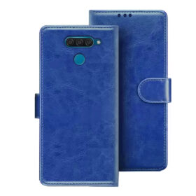 LG Q60 flip cover | LG LMX525EAW flip cover | Blue