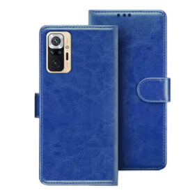Redmi Note 10 Pro max flip cover | Redmi M2101K6I flip cover | MZB08LWIN | Blue