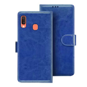 Samsung A20E flip cover | SM-A202F flip cover | Blue