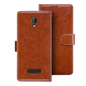Micromax Q380 flip cover | Q380 flip cover | Brown