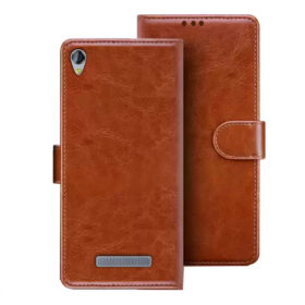 Micromax Q428 flip cover | Micromax Canvas Fire 6 Q428 flip cover | Brown