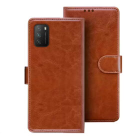 Poco M3 flip cover | Poco M2010J19CG flip cover | MZB087AIN | Brown