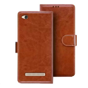 Redmi 4A flip cover | Redmi 2016117 flip cover | MZB5602IN | Brown