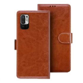 Redmi Note 10T 5G flip cover | Redmi M2103K19I flip cover | MZB09E1IN | Brown