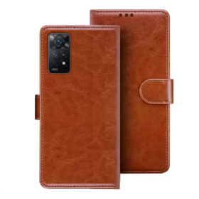Redmi Note 11s flip cover | Redmi 2201117SG flip cover | 2201117Sl | Brown