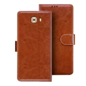 Samsung C9 Pro flip cover | SM-C9000 flip cover | Brown