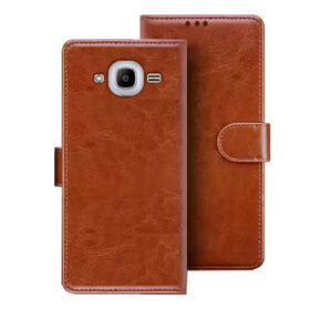 Samsung J2 flip cover | SM-J200F flip cover | Brown