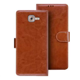 Samsung J7 Max flip cover | SM-G615F flip cover | Brown