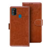 Samsung M21 flip cover | SM-M215F flip cover | Brown