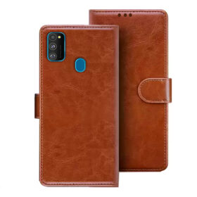 Samsung M21 flip cover | SM-M215F flip cover | Brown
