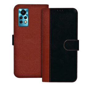 Infinix Note 11s flip cover | X698 flip cover | Black, Brown Design
